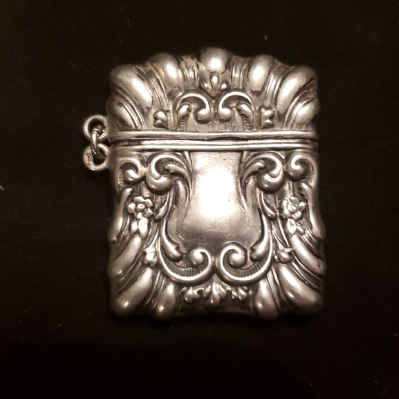 Antique Sterling GORGEOUS waves, flowers Stamp safe 😍🥰 - Picture 2 of 14